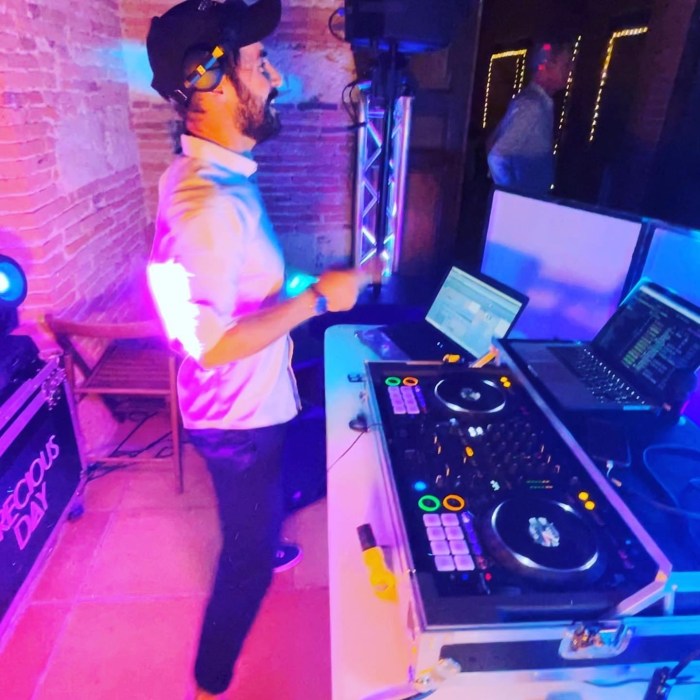 DJ Precious Day réalisant un mariage dans le Tarn